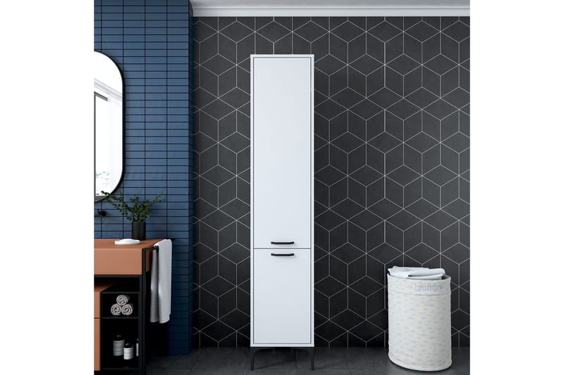 Korkea kaappi Manorma - Valkoinen - Säilytys - Kaappi - Säilytyskaappi