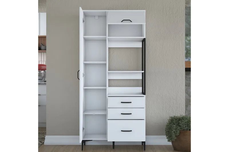 Korkea kaappi Manorma - Valkoinen - Säilytys - Kaappi - Säilytyskaappi