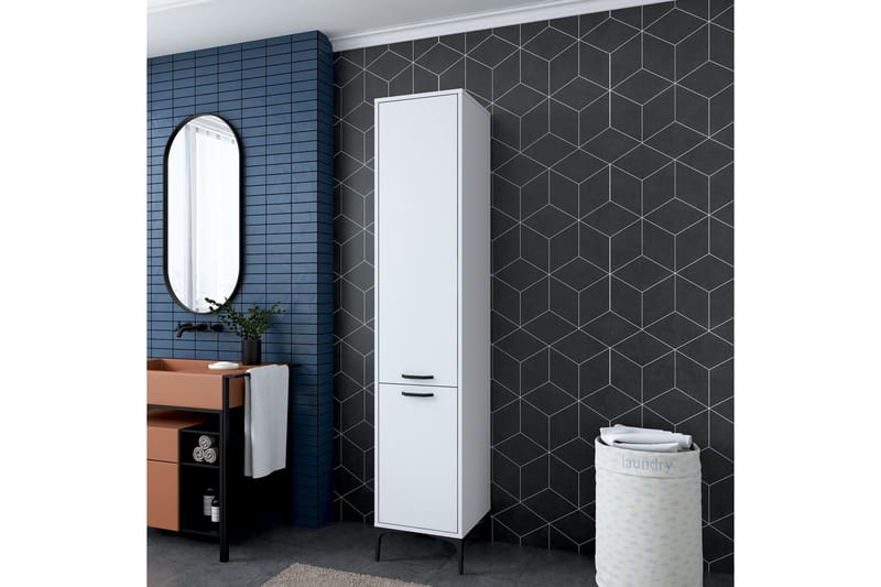 Korkea kaappi Manorma - Valkoinen - Säilytys - Kaappi - Säilytyskaappi