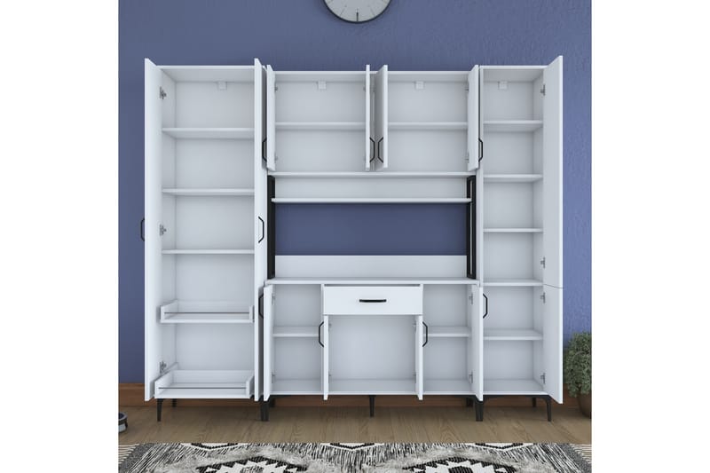 Korkea kaappi Manorma - Valkoinen - Säilytys - Kaappi - Säilytyskaappi