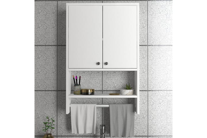 Kylpyhuonekaappi Darakjy 59 cm - Valkoinen - Säilytyskaappi