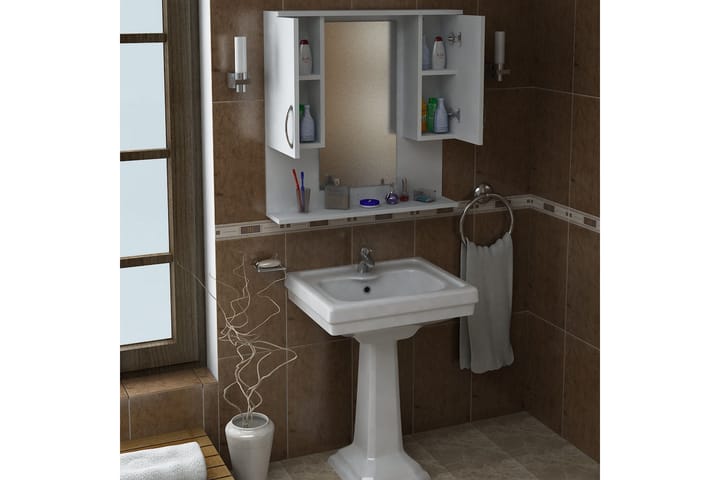 Kylpyhuonekaappi Joliee 80 cm - Valkoinen - Säilytyskaappi