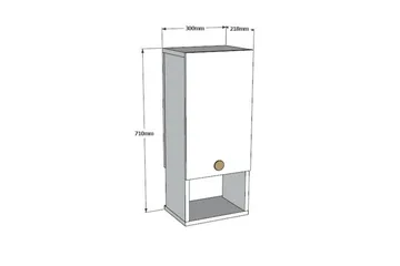 Kylpyhuonekaappi Vention 71 cm - Valkoinen - Talo & remontointi - Keittiö & kylpyhuone - Kylpyhuone - Kylpyhuonekalusteet - Peilikaapit