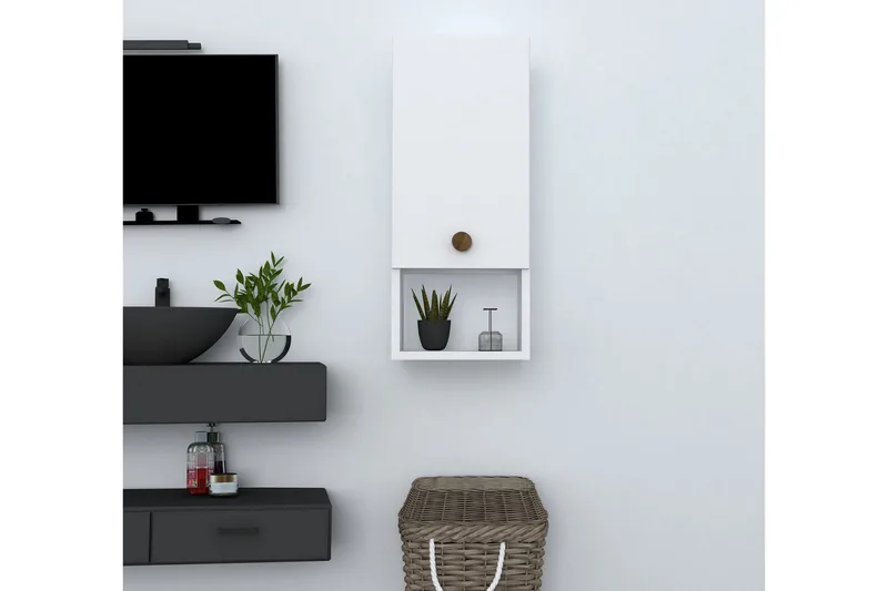 Kylpyhuonekaappi Vention 71 cm - Valkoinen - Talo & remontointi - Keittiö & kylpyhuone - Kylpyhuone - Kylpyhuonekalusteet - Kylpyhuonekaapit