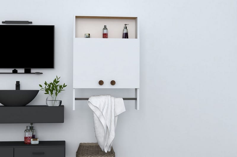 Kylpyhuonekaappi Penpethy 60 cm - Valkoinen - Säilytys - Kaappi - Säilytyskaappi