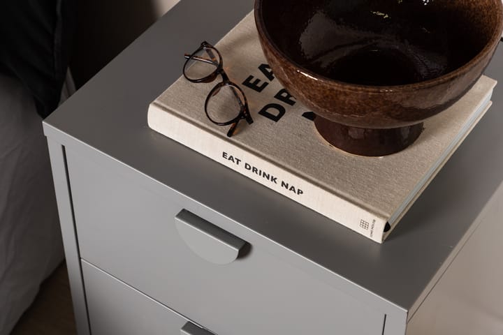 Lipasto Affion kahdella laatikolla 45x40x52 cm - Vaaleanharmaa - Säilytyskaappi