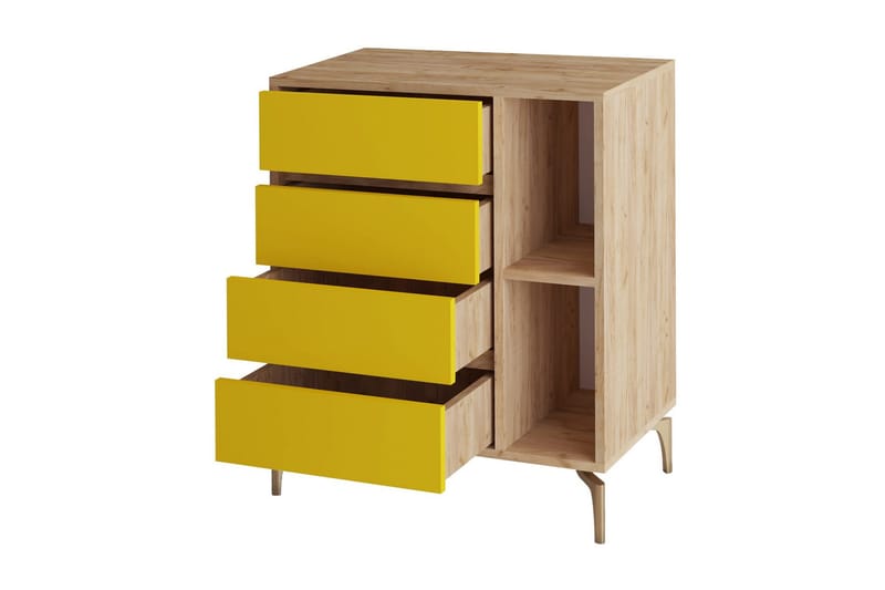 Lipasto Kulta/Tammi/Keltainen - Säilytys - Kaappi - Säilytyskaappi