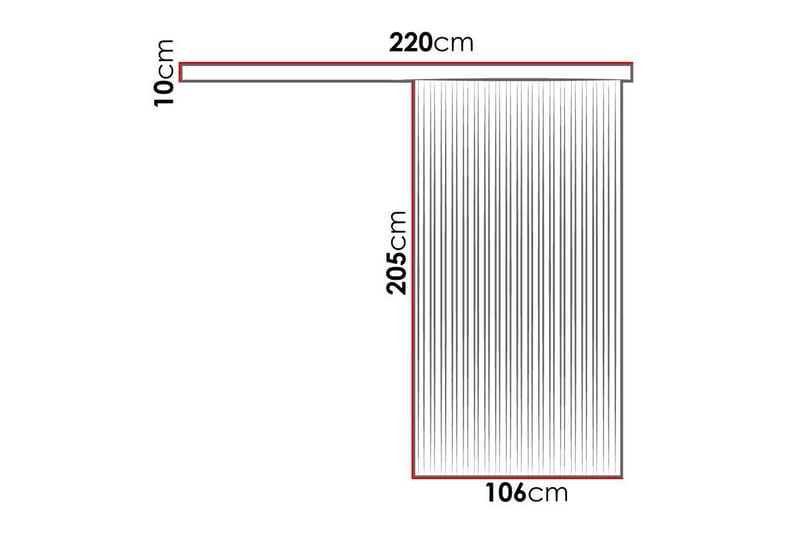 Liukuovi Clonmore - Musta - Talo & remontointi - Rakentaminen - Ovet - Liukuovi