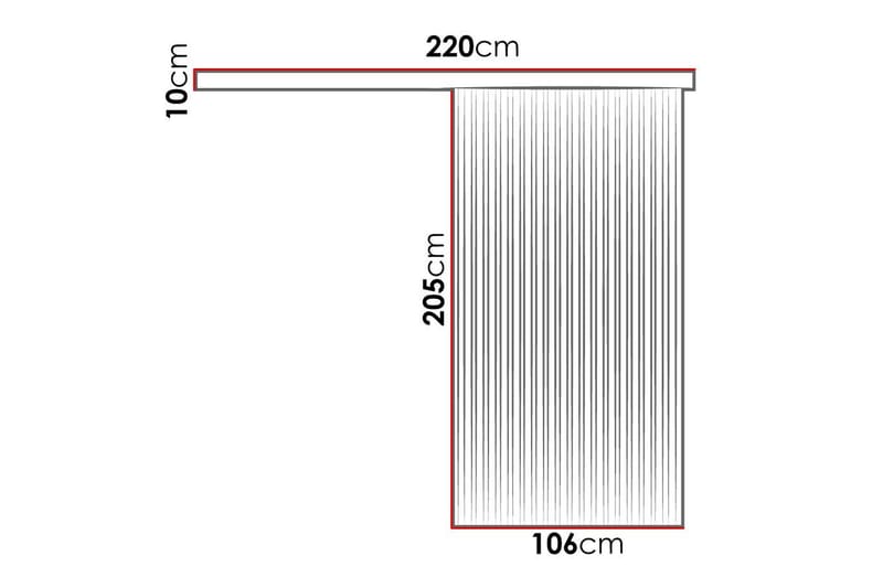 Liukuovi Clonmore - Musta - Talo & remontointi - Rakentaminen - Ovet - Liukuovi