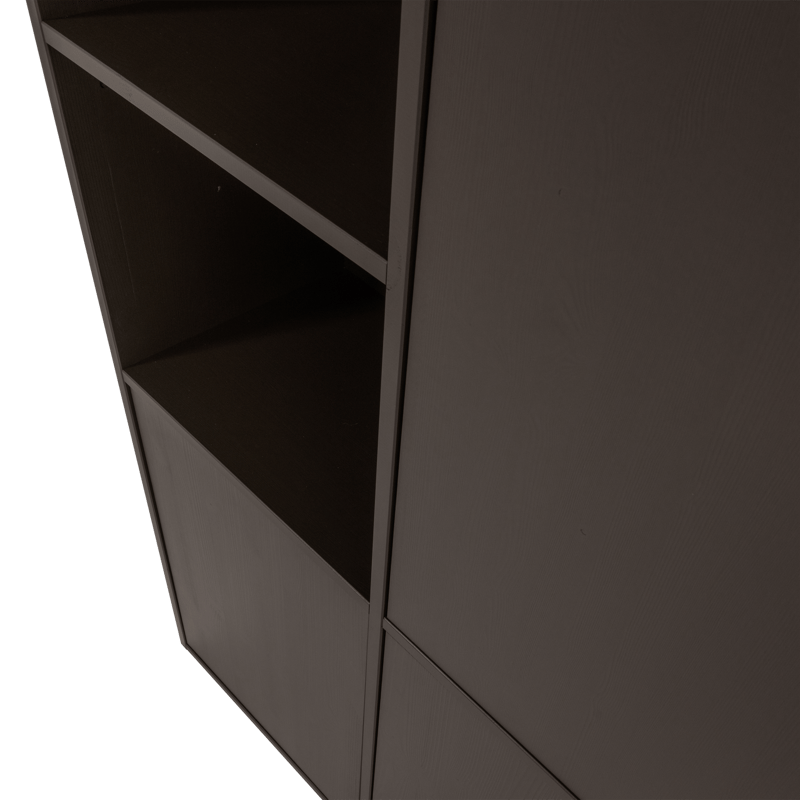 Säilytyskaappi Meggy 215 cm - Keskiruskea - Säilytys - Kaappi - Säilytyskaappi