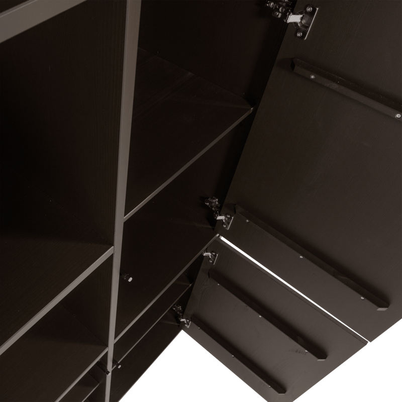 Säilytyskaappi Meggy 215 cm - Keskiruskea - Säilytys - Kaappi - Säilytyskaappi