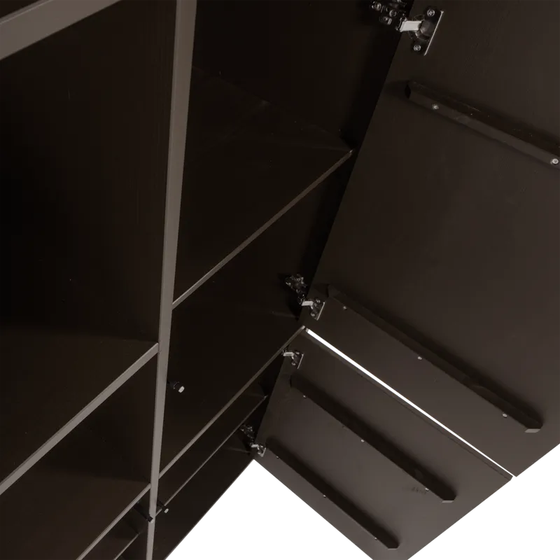 Säilytyskaappi Meggy 215 cm - Keskiruskea - Säilytys - Kaappi - Säilytyskaappi