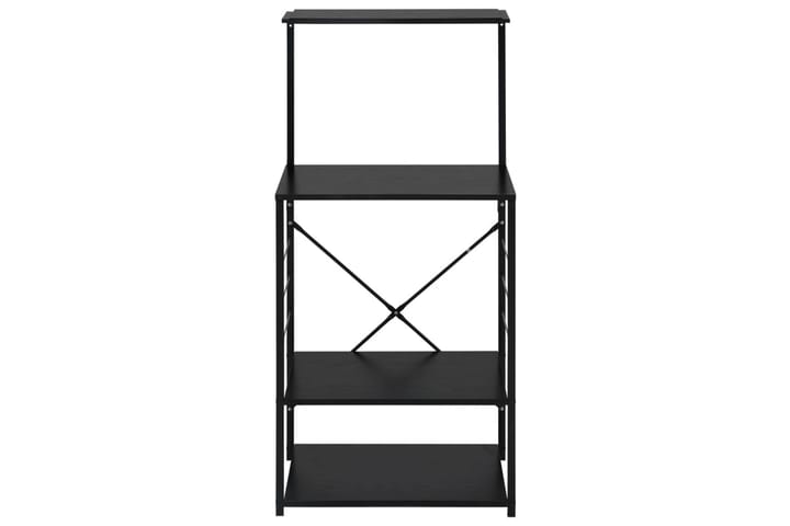 Mikroaaltouunikaappi musta 60x39,6x123 cm lastulevy - Keittiökaappi - Säilytyskaappi