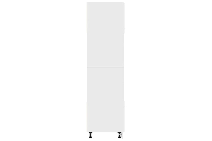 Mikroaaltouunin kaappi valkoinen 60x57x207cm lastulevy - Valkoinen - Keittiökaappi - Säilytyskaappi