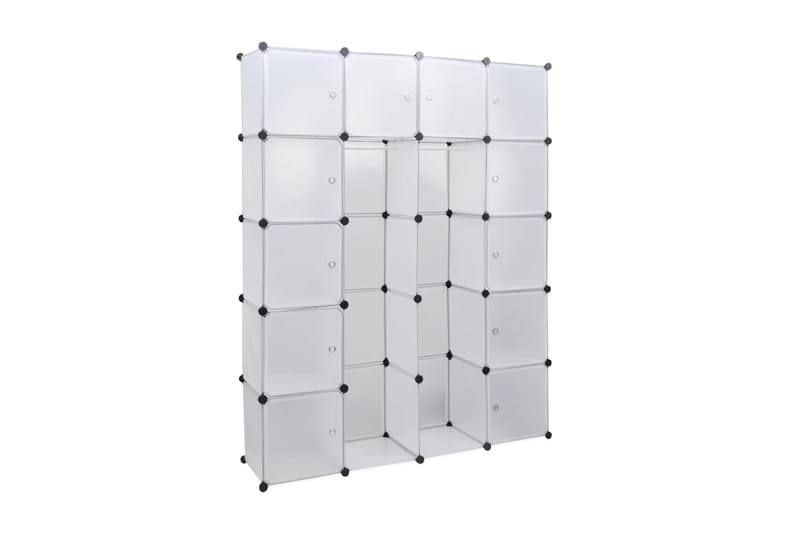 Moduulikaappi 14 lokeroa 37 x 146 x 180,5 cm valkoinen - Valkoinen - Säilytys - Kaappi - Säilytyskaappi