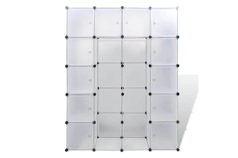 Moduulikaappi 14 lokeroa 37 x 146 x 180,5 cm valkoinen - Valkoinen - Säilytys - Kaappi - Säilytyskaappi