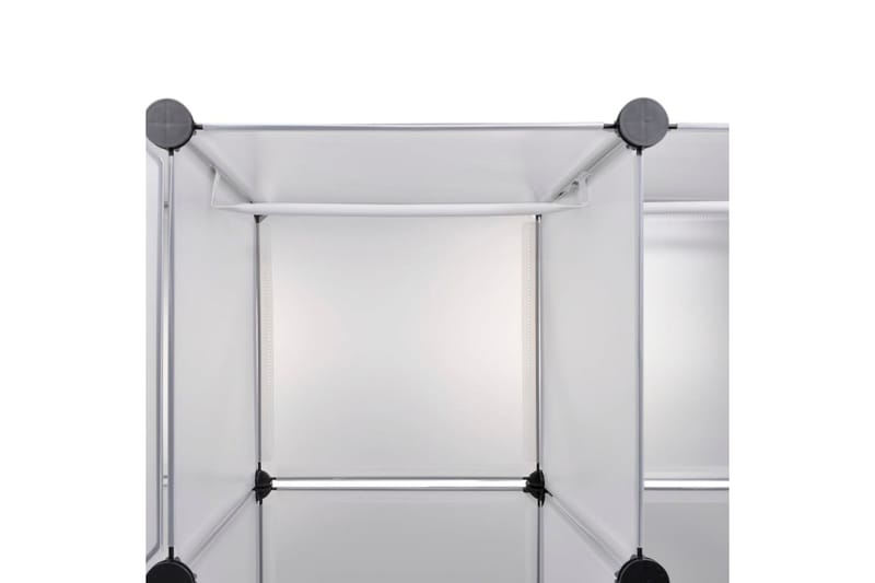 Moduulikaappi 18 lokeroa 37x146x180,5 cm valkoinen - Valkoinen - Säilytys - Kaappi - Säilytyskaappi