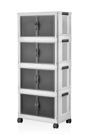Monikäyttöinen kaappi Hanah Home Lavine 127 (56 x 127 x 56 cm) Valkoinen