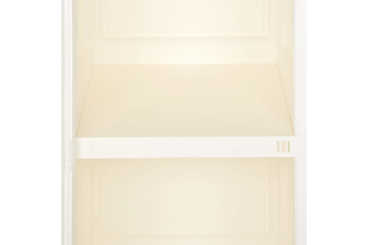 Muovikaappi 40x43x85,5 cm puutyyli valkoinen - Valkoinen - Säilytyskaappi