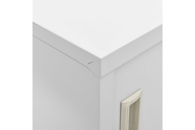 Pukukaapit 2 kpl vaaleanharmaa 90x45x92,5 cm teräs - Harmaa - Säilytys - Kaappi - Säilytyskaappi