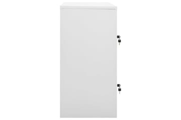 Pukukaapit 2 kpl vaaleanharmaa ja vihreä 90x45x92,5 cm teräs - Harmaa - Säilytys - Kaappi - Säilytyskaappi