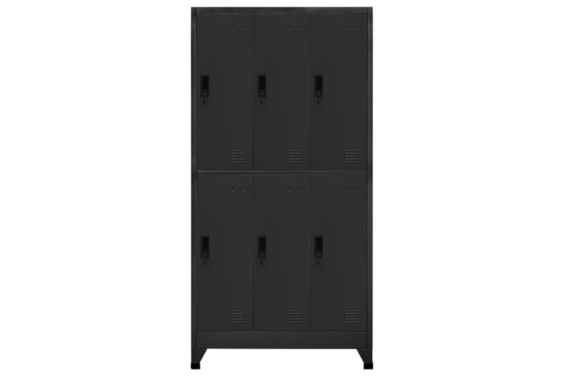 Pukukaappi antrasiitti 90x45x180 cm teräs - Antrasiitti - Säilytys - Kaappi - Säilytyskaappi