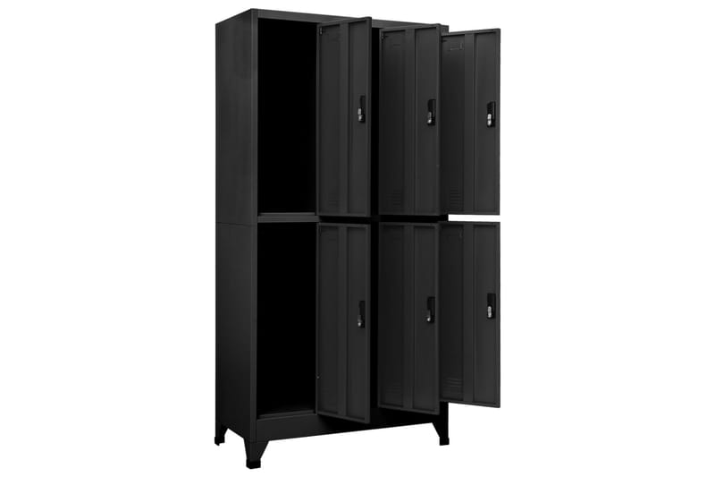 Pukukaappi antrasiitti 90x45x180 cm teräs - Antrasiitti - Säilytys - Kaappi - Säilytyskaappi