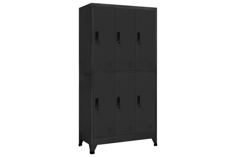 Pukukaappi antrasiitti 90x45x180 cm teräs - Antrasiitti - Säilytys - Kaappi - Säilytyskaappi