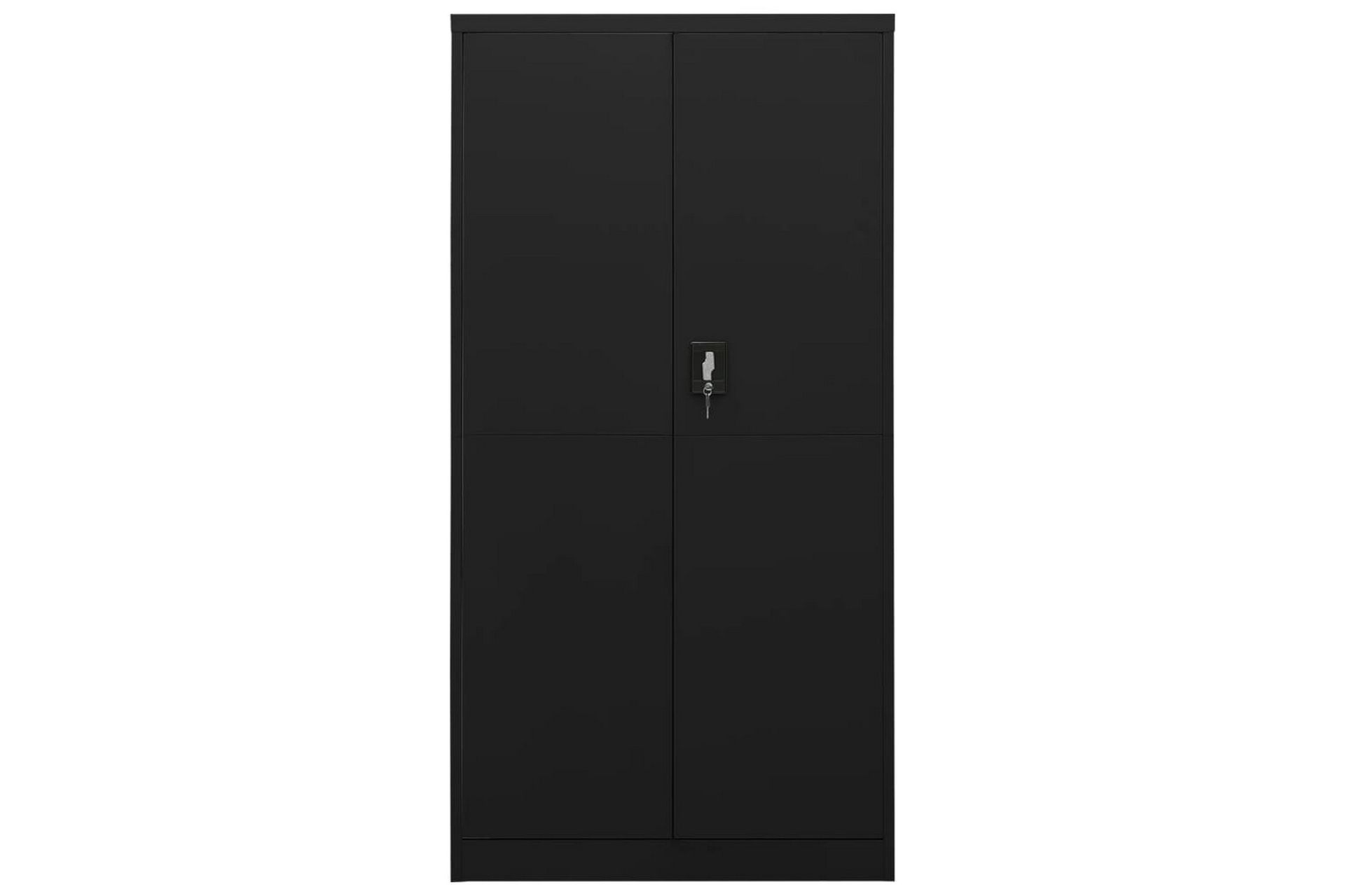 Pukukaappi musta 90x40x180 cm teräs - Musta - Säilytys - Kaappi - Säilytyskaappi