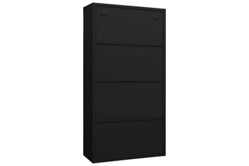 Pukukaappi musta 90x40x180 cm teräs - Musta - Säilytys - Kaappi - Säilytyskaappi
