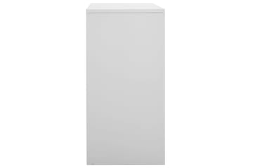 Pukukaappi vaaleanharmaa 90x45x92,5 cm teräs - Harmaa - Säilytys - Kaappi - Säilytyskaappi