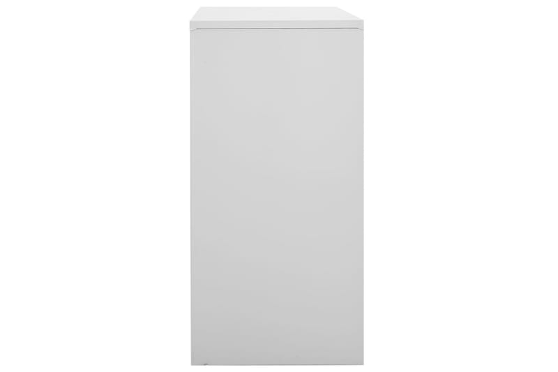 Pukukaappi vaaleanharmaa 90x45x92,5 cm teräs - Harmaa - Säilytys - Kaappi - Säilytyskaappi