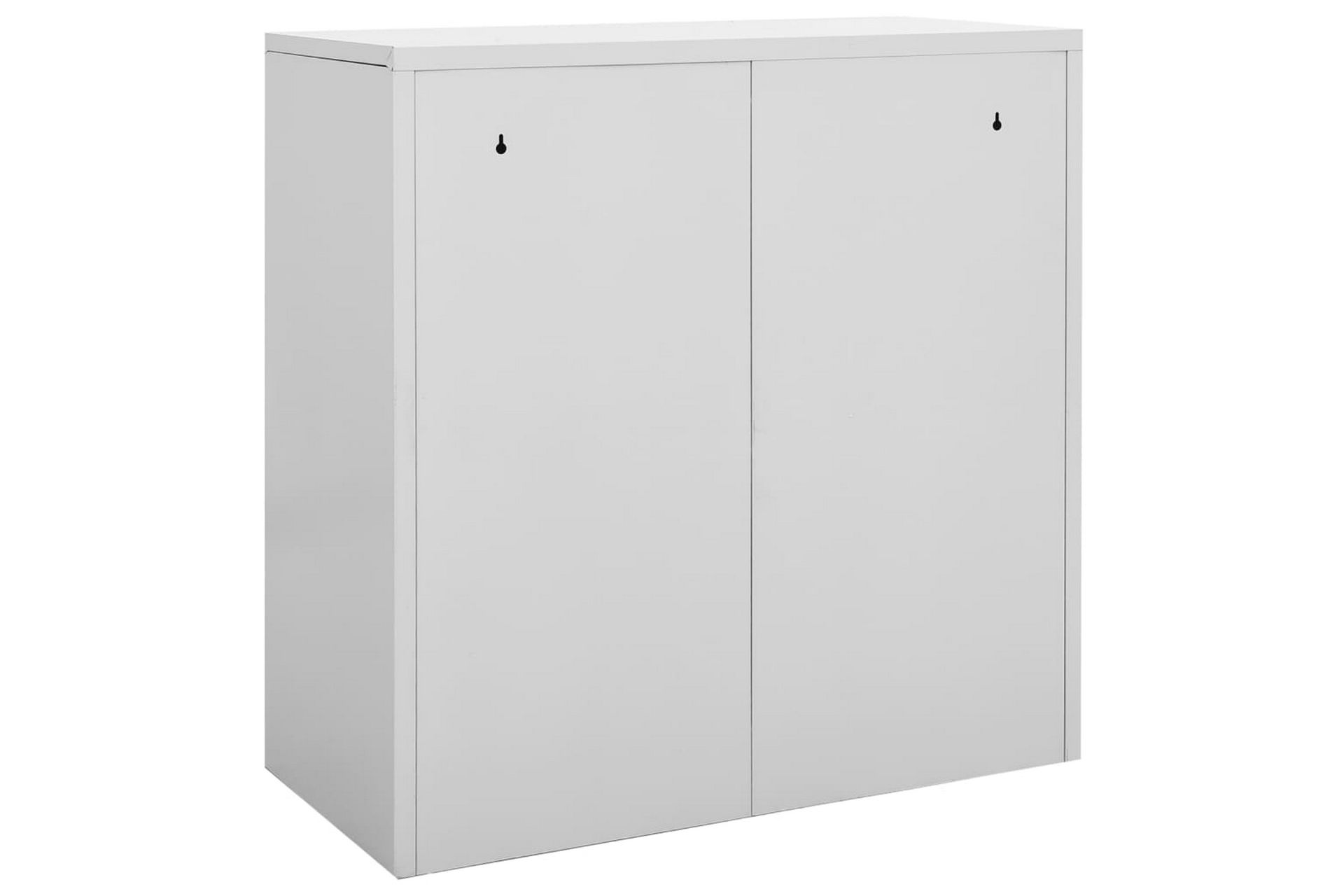 Pukukaappi vaaleanharmaa 90x45x92,5 cm teräs - Harmaa - Säilytys - Kaappi - Säilytyskaappi