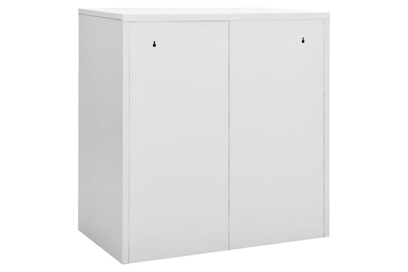Pukukaappi vaaleanharmaa ja vihreä 90x45x92,5 cm teräs - Harmaa - Säilytys - Kaappi - Säilytyskaappi