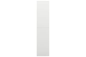 Pukukaappi valkoinen 90x40x180 cm teräs - Valkoinen - Säilytys - Kaappi - Säilytyskaappi