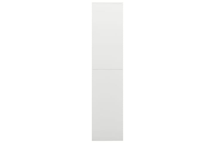 Pukukaappi valkoinen 90x40x180 cm teräs - Valkoinen - Säilytyskaappi - Pukukaappi