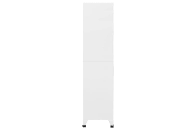 Pukukaappi valkoinen 90x45x180 cm teräs - Valkoinen - Säilytys - Kaappi - Säilytyskaappi