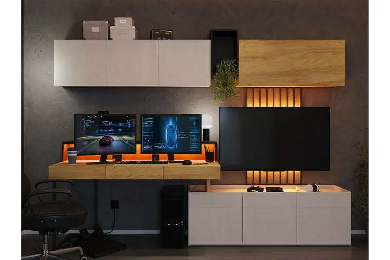 Rathmore Highboard Light brown - Säilytys - Kaappi - Säilytyskaappi