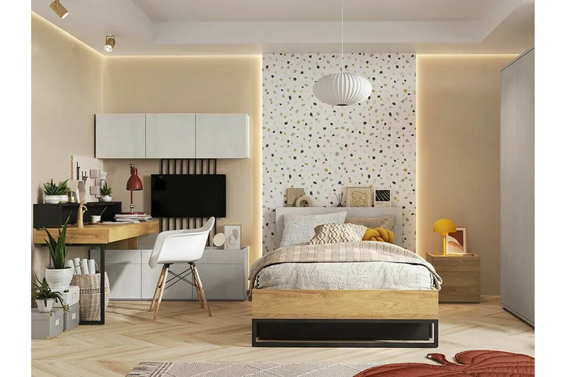 Rathmore Highboard Ljusgrå - Säilytys - Kaappi - Säilytyskaappi