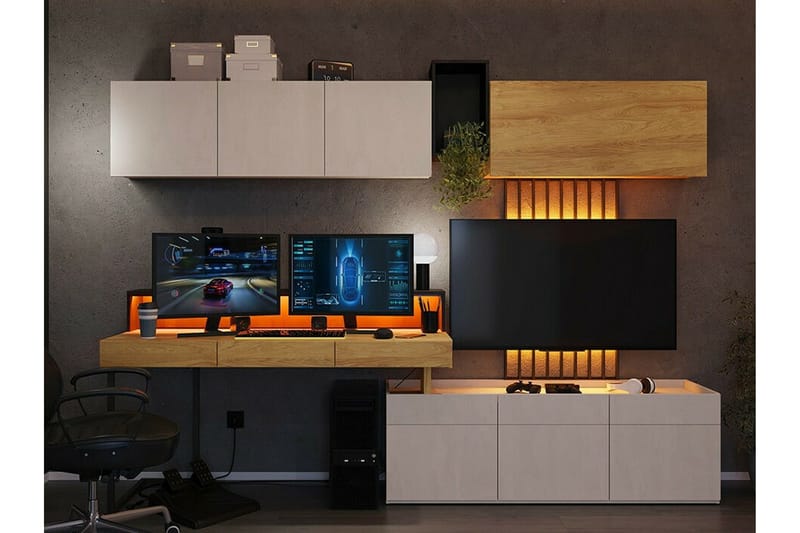 Rathmore Highboard NO_BRAND Light brown - Säilytys - Kaappi - Säilytyskaappi