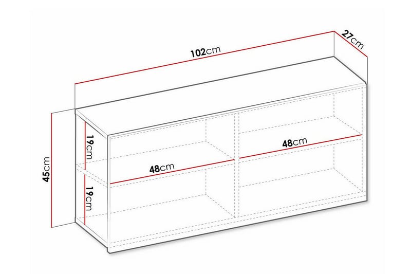 Rathmore Highboard NO_BRAND Light brown - Säilytys - Kaappi - Säilytyskaappi