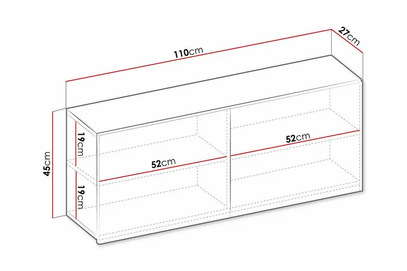Rathmore Highboard NO_BRAND Ljusgrå - Säilytys - Kaappi - Säilytyskaappi