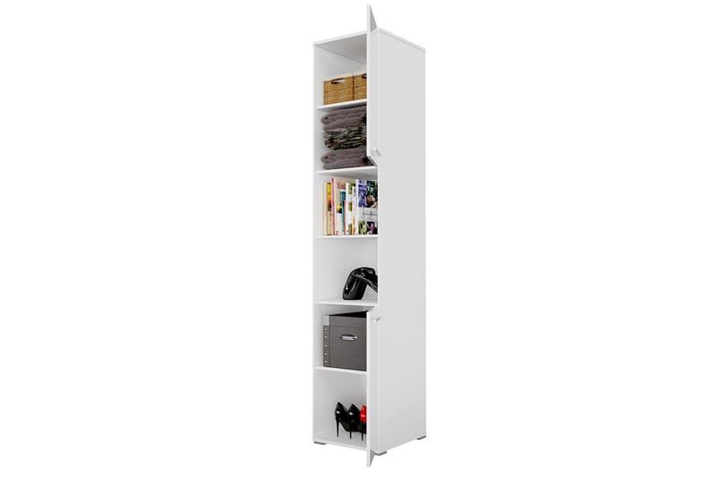 Rauk Förvaringsskåp 45 cm White High gloss 45x46x217 - Säilytys - Kaappi - Säilytyskaappi
