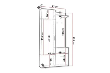 Rosehall highboard-kaappi - Säilytys - Kaappi - Säilytyskaappi