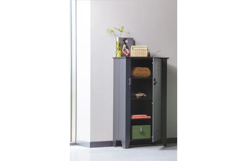 Säilytyskaappi Amitra 85 cm - Musta Mänty - Säilytys - Kaappi - Säilytyskaappi