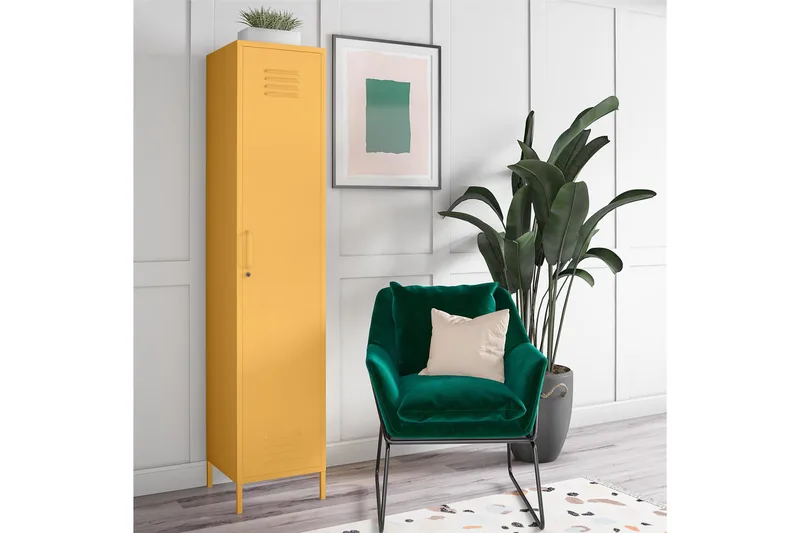 Säilytyskaappi Cache 38x40 cm 1 Ovi Keltainen - Novogratz - Säilytys - Kaappi - Säilytyskaappi