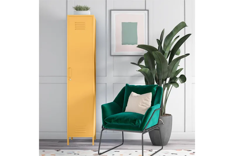 Säilytyskaappi Cache 38x40 cm 1 Ovi Keltainen - Novogratz - Säilytys - Kaappi - Säilytyskaappi