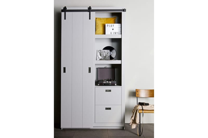 Säilytyskaappi Celiette 122 cm - Betoninharmaa - Säilytys - Kaappi - Säilytyskaappi