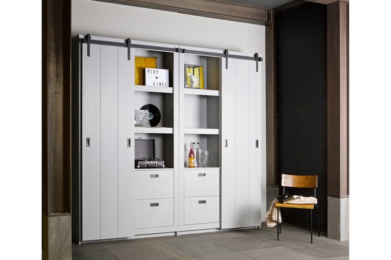 Säilytyskaappi Celiette 122 cm - Betoninharmaa - Säilytys - Kaappi - Säilytyskaappi