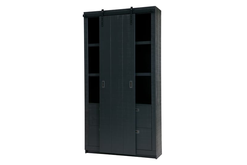 Säilytyskaappi Celiette 122 cm - Musta Mänty - Säilytys - Kaappi - Säilytyskaappi